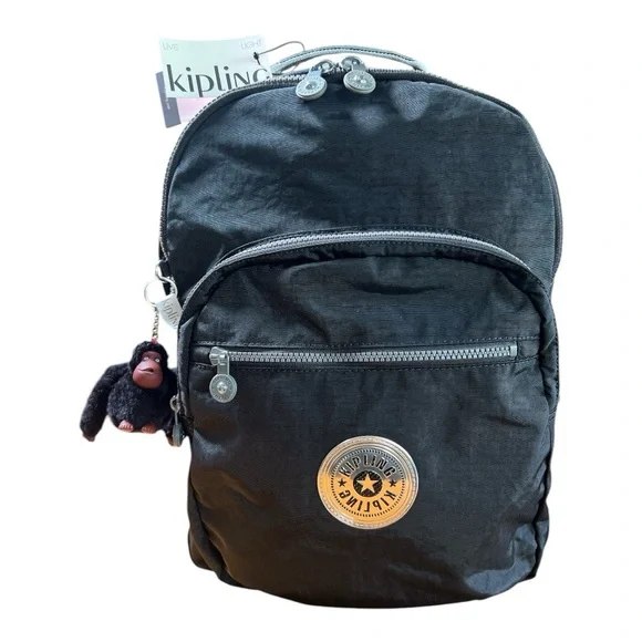 Kipling | Bags | Kipling Backpack Seoul Black Silver Large 
